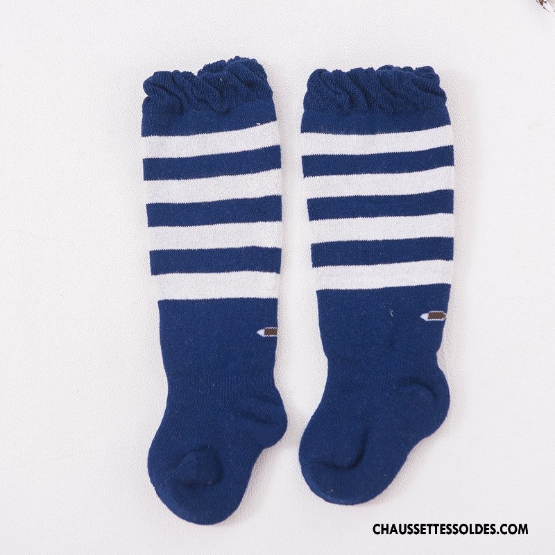 Chaussettes Longues Fille Enfant Thermiques 100% Coton Bébé Terry Renforcé Rose
