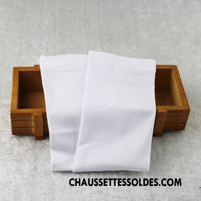 Chaussettes Longues Fille Enfant Été Élève Velours Milieu Femme Blanc