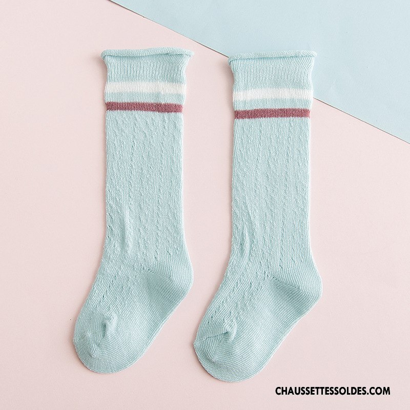 Chaussettes Longues Fille Engrener Bébé Été Gros Long Stock Bouche Libre Jaune