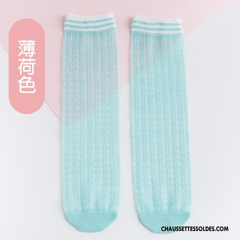 Chaussettes Longues Fille Gros Bébé Le Nouveau Engrener Enfant Bouche Libre Vert