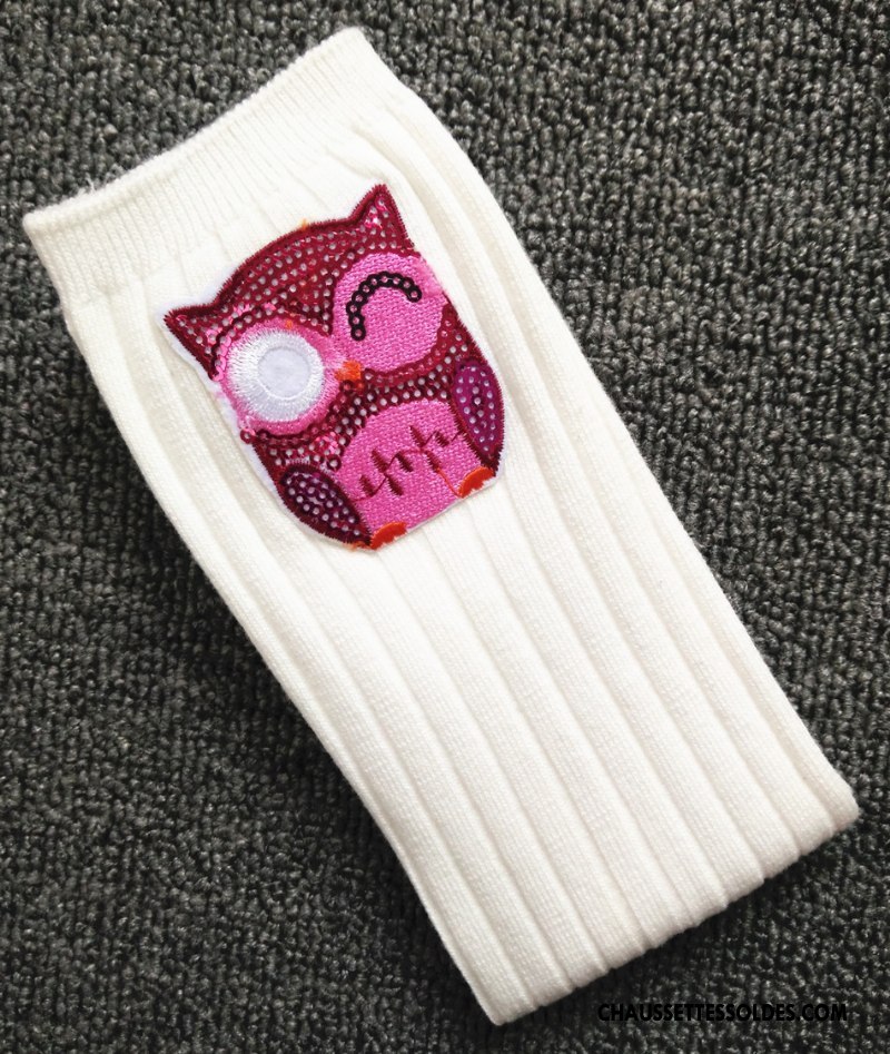 Chaussettes Longues Fille Haute Matelassé 100% Coton Enfant Le Nouveau Femme Gris