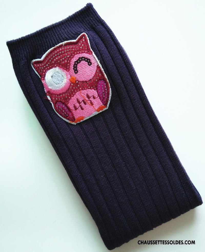 Chaussettes Longues Fille Haute Matelassé 100% Coton Enfant Le Nouveau Femme Gris