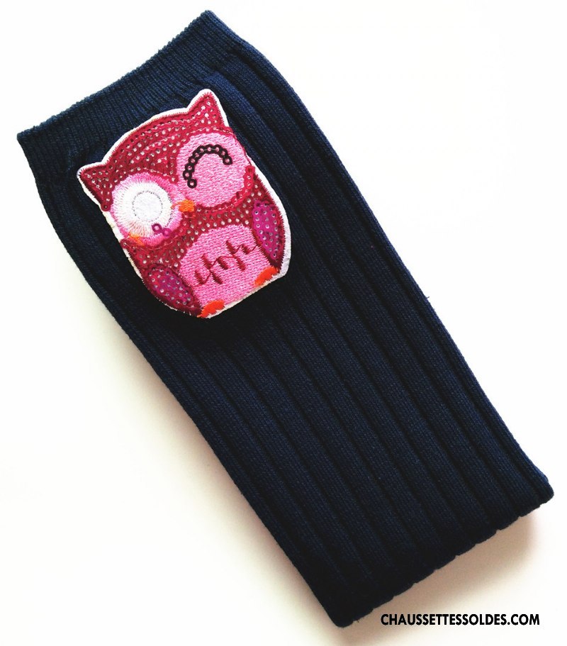 Chaussettes Longues Fille Haute Matelassé 100% Coton Enfant Le Nouveau Femme Gris
