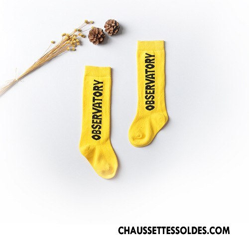 Chaussettes Longues Fille Hiver Matelassé Enfant Fleurs Le Nouveau Femme Rose