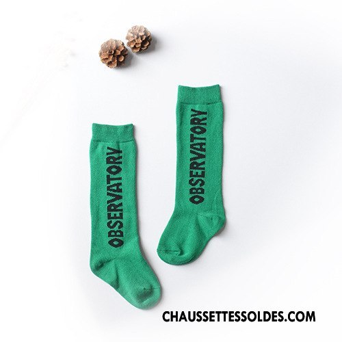 Chaussettes Longues Fille Hiver Matelassé Enfant Fleurs Le Nouveau Femme Rose