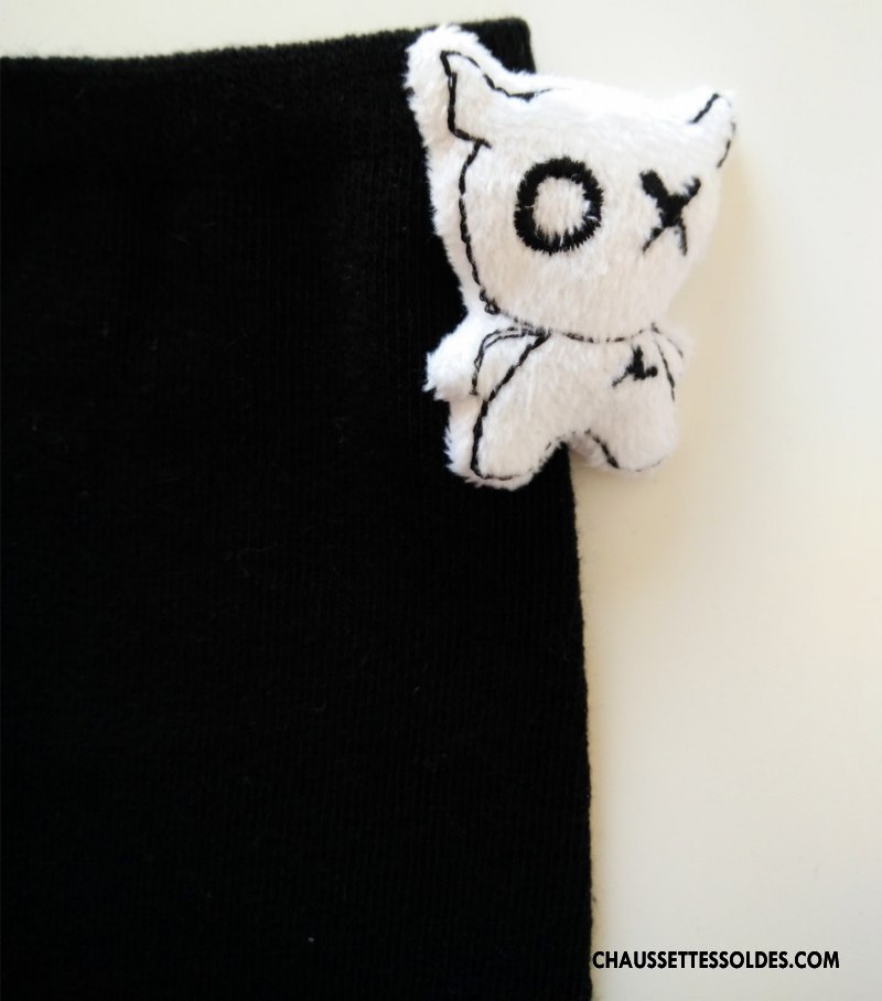 Chaussettes Longues Fille Homme Le Nouveau 100% Coton Dessin Animé Enfant Élève Bleu Clair Blanc Noir