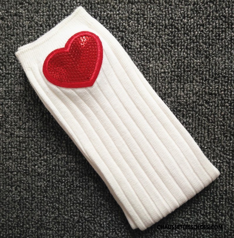 Chaussettes Longues Fille Le Nouveau Enfant Matelassé Homme Femme Haute Noir