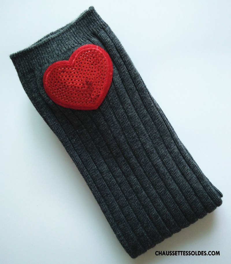 Chaussettes Longues Fille Le Nouveau Enfant Matelassé Homme Femme Haute Noir