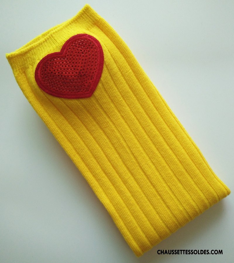 Chaussettes Longues Fille Le Nouveau Enfant Matelassé Homme Femme Haute Noir