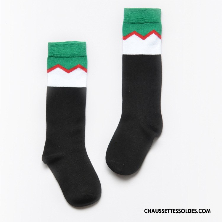 Chaussettes Longues Fille Le Nouveau L'automne Hiver Enfant Milieu Femme Couleurs Mixtes Bleu