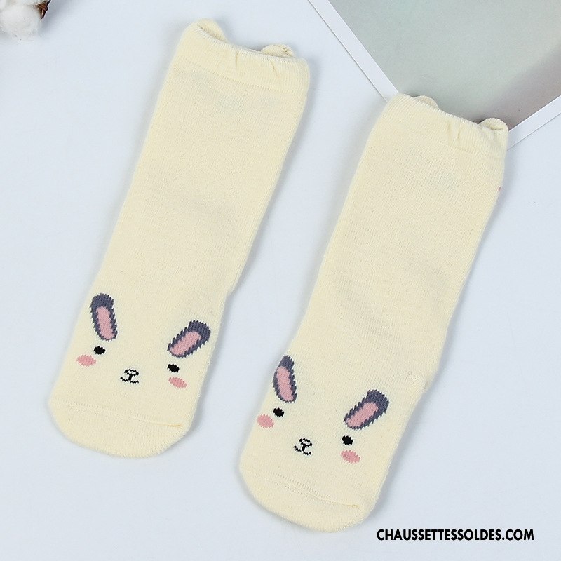 Chaussettes Longues Fille Le Nouveau L'automne Long Stock Renforcé Hiver Bébé Rose