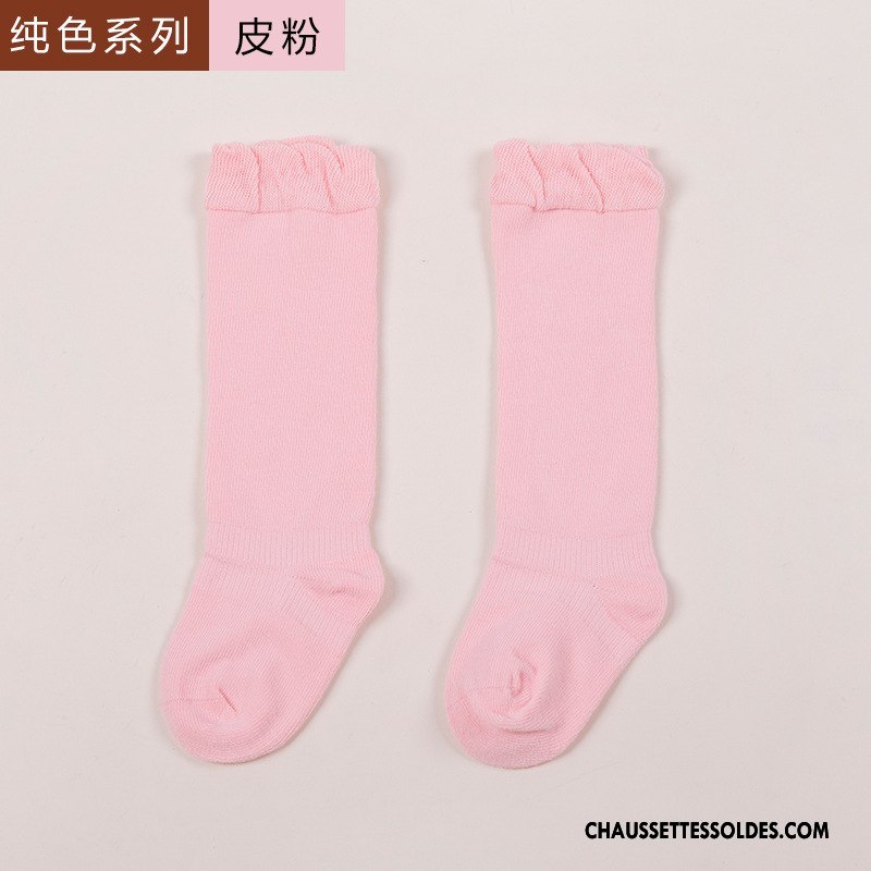 Chaussettes Longues Fille Le Nouveau Printemps Bébé Matelassé Haute Long Stock Bleu
