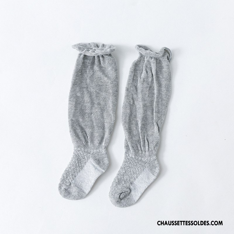 Chaussettes Longues Fille Long Stock Bouche Libre Très Mince Nouveau Bébé Le Nouveau Bleu