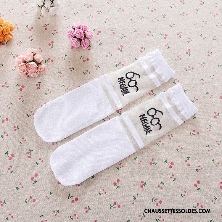 Chaussettes Longues Fille Long Stock Bébé Bouche Libre Le Nouveau Enfant Femme Pure Blanc