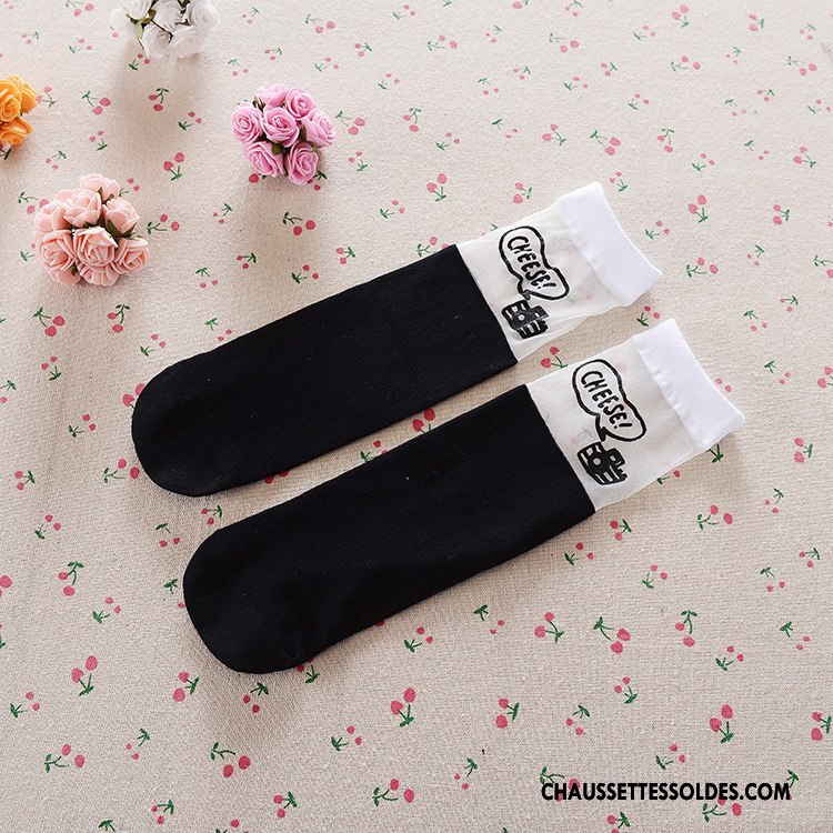 Chaussettes Longues Fille Long Stock Bébé Bouche Libre Le Nouveau Enfant Femme Pure Blanc
