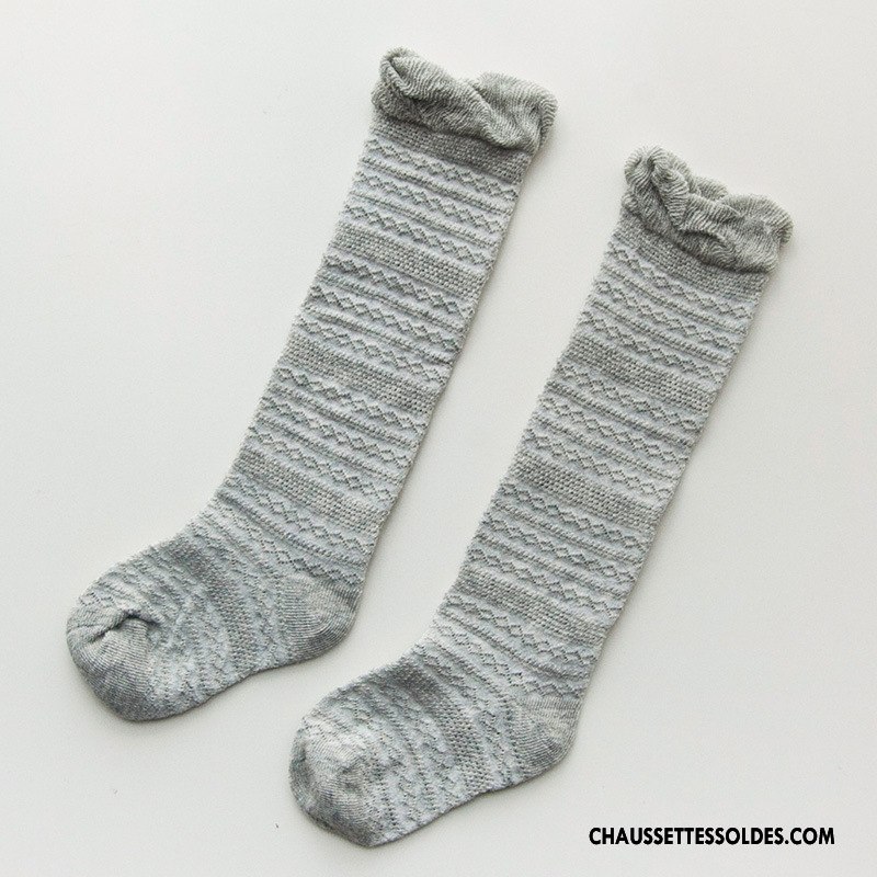 Chaussettes Longues Fille Légère Enfant Le Nouveau Coton Bio Long Stock 100% Coton Bleu