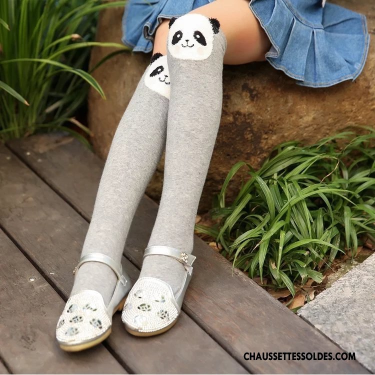 Chaussettes Longues Fille Matelassé Printemps Bébé L'automne Enfant Dimensionnel Rose
