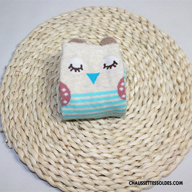 Chaussettes Longues Fille Matelassé Printemps Bébé L'automne Enfant Dimensionnel Rose