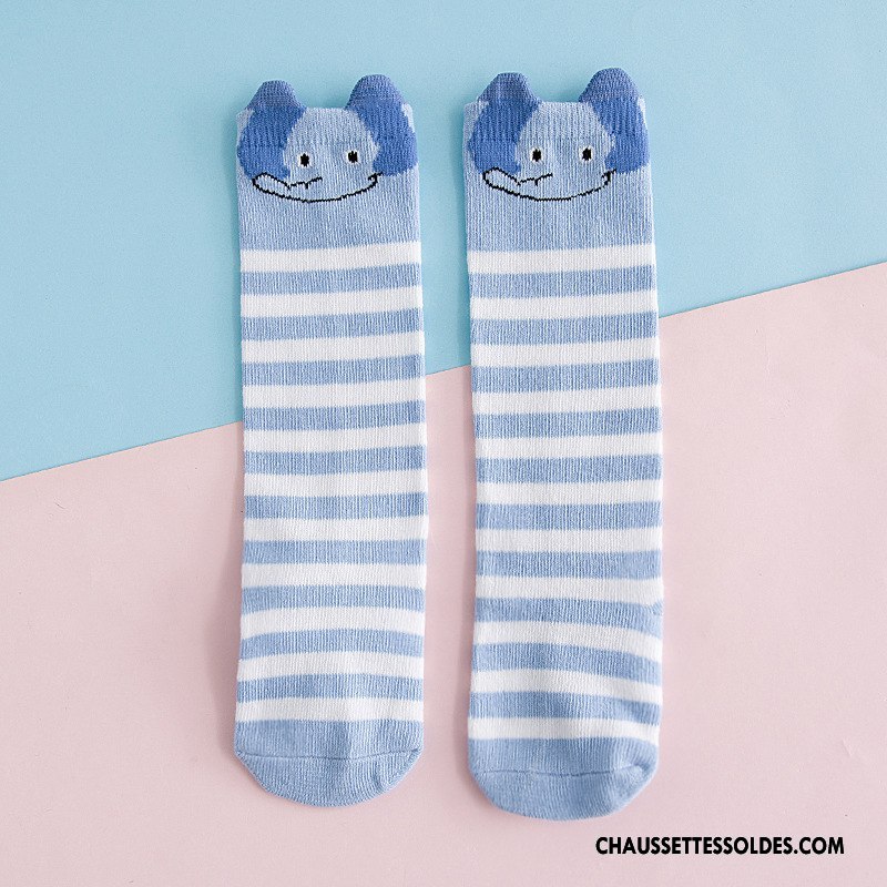 Chaussettes Longues Fille Milieu Bébé Enfant L'automne Chaussettes En Coton Hiver Orange