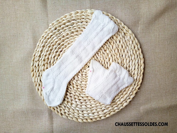 Chaussettes Longues Fille Milieu Bébé Long Stock Bouche Libre Engrener Haute Rose