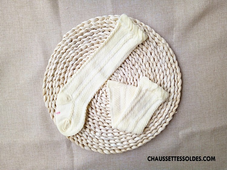 Chaussettes Longues Fille Milieu Bébé Long Stock Bouche Libre Engrener Haute Rose