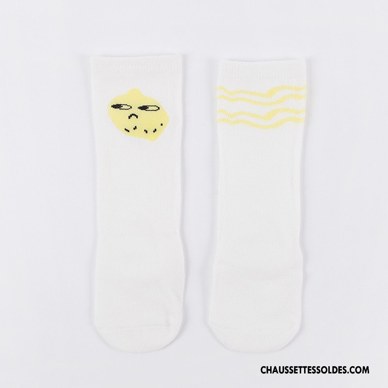 Chaussettes Longues Fille Milieu Charmant Bébé Antidérapant Enfant L'automne Gris