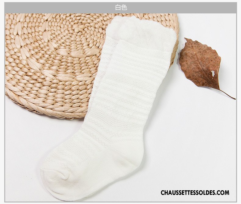 Chaussettes Longues Fille Milieu Coton Bio Bébé Légère Long Stock Haute Violet
