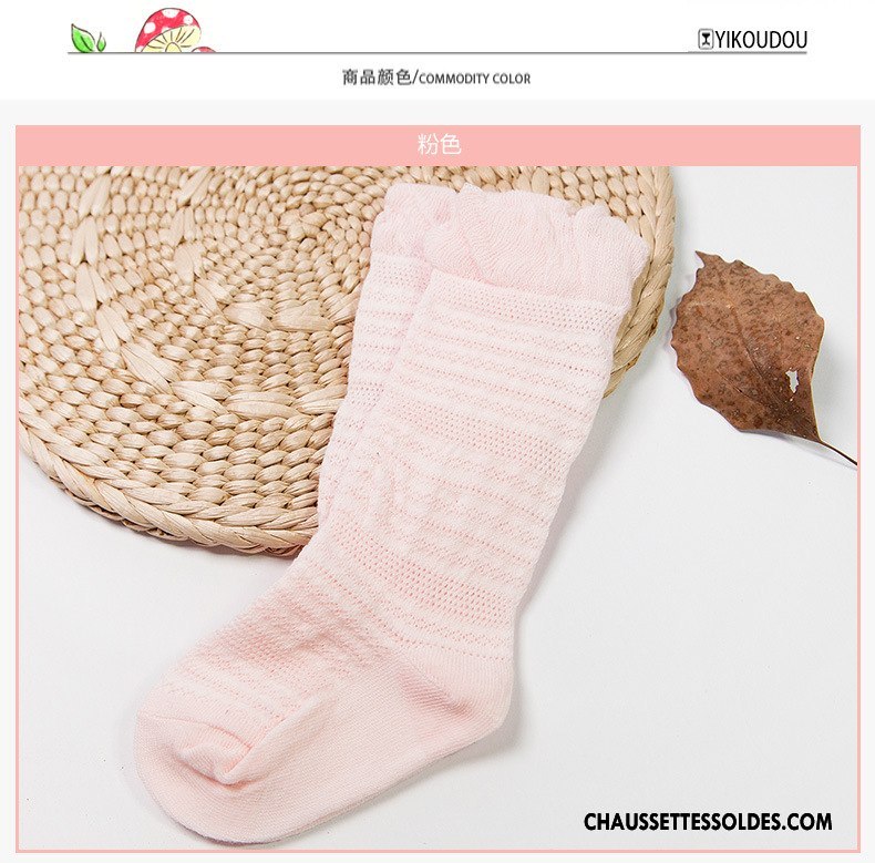 Chaussettes Longues Fille Milieu Coton Bio Bébé Légère Long Stock Haute Violet