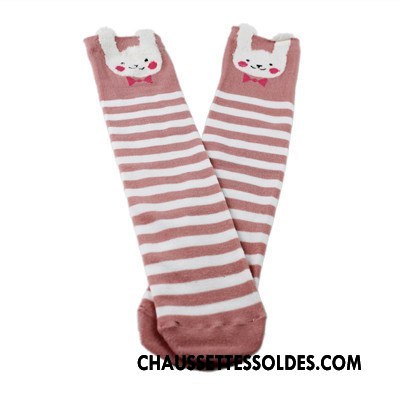 Chaussettes Longues Fille Milieu Le Nouveau Coton Bio Dessin Animé Dimensionnel Bébé Gris