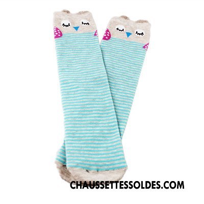 Chaussettes Longues Fille Milieu Le Nouveau Coton Bio Dessin Animé Dimensionnel Bébé Gris