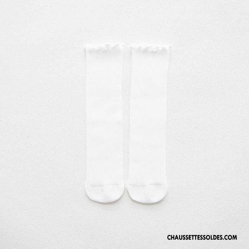 Chaussettes Longues Fille Milieu Long Stock Enfant Le Nouveau Chaussettes En Coton Printemps Bordeaux
