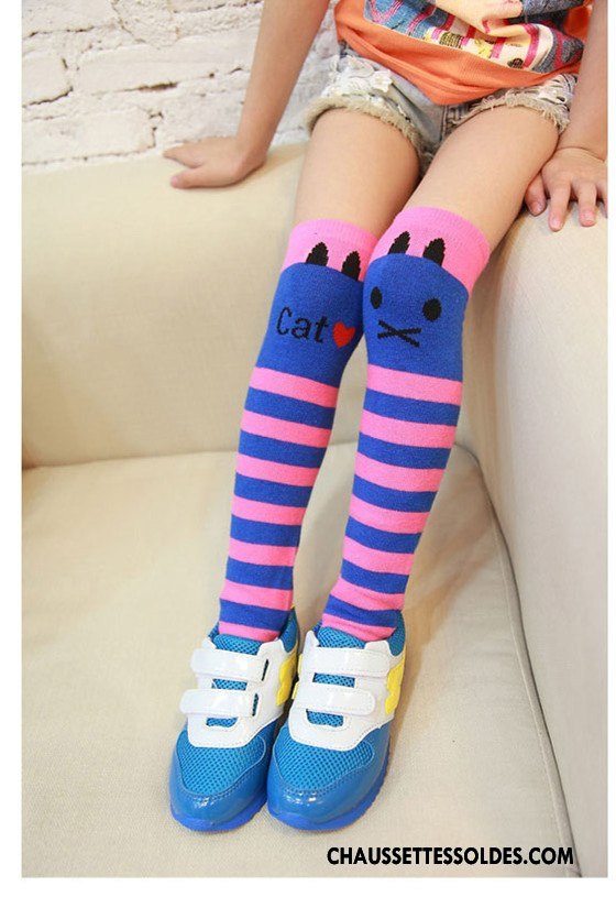 Chaussettes Longues Fille Milieu Élève Femme Enfant Chaussettes En Coton Tendance Jaune