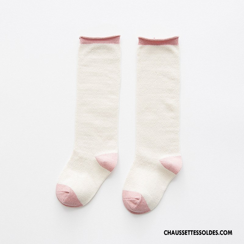 Chaussettes Longues Fille Nouveau Bébé Dessin Animé Chaussettes En Coton Printemps Dimensionnel Jaune