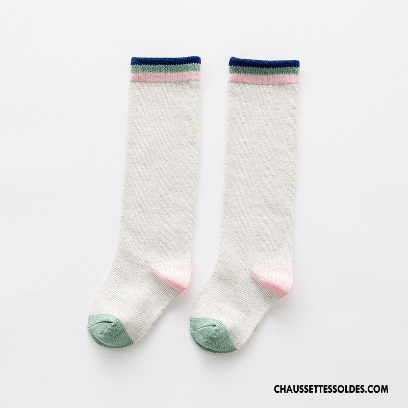 Chaussettes Longues Fille Nouveau Bébé Dessin Animé Chaussettes En Coton Printemps Dimensionnel Jaune