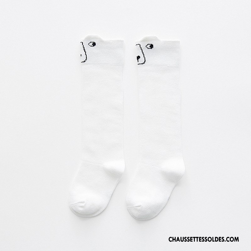 Chaussettes Longues Fille Nouveau Bébé Dessin Animé Chaussettes En Coton Printemps Dimensionnel Jaune