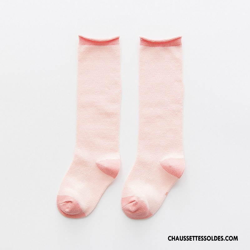 Chaussettes Longues Fille Nouveau Bébé Dessin Animé Chaussettes En Coton Printemps Dimensionnel Jaune