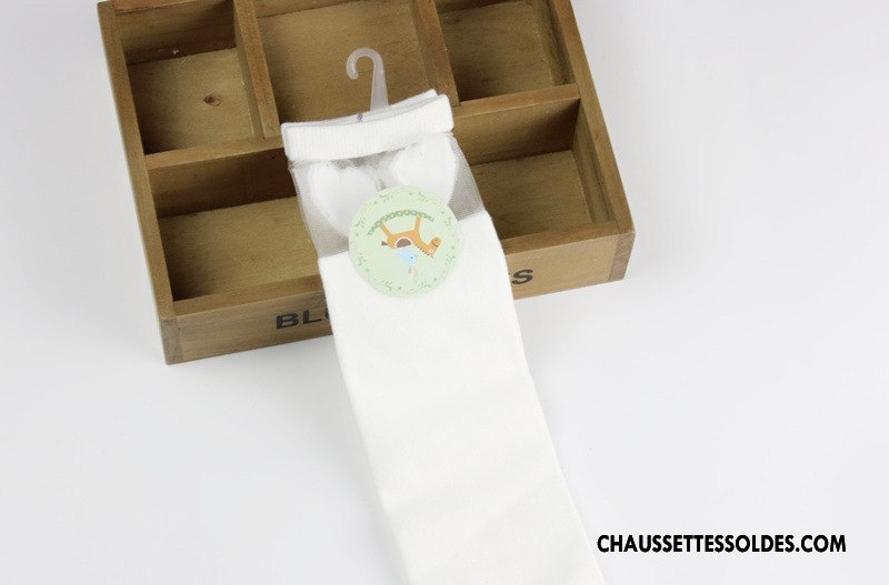 Chaussettes Longues Fille Nouveau Enfant Tendance Dentelle Milieu Épissure Noir