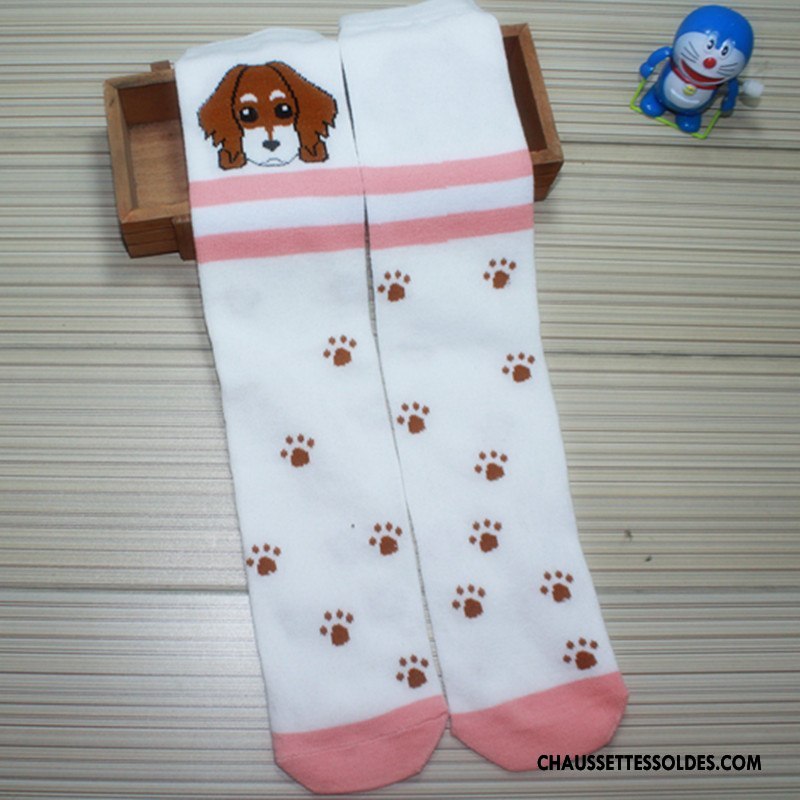 Chaussettes Longues Fille Petit Modèle Printemps Enfant Milieu Femme Marron