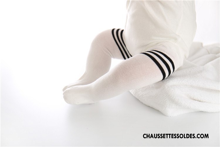 Chaussettes Longues Fille Printemps Coton Bio L'automne Bébé Le Nouveau 100% Coton Rose