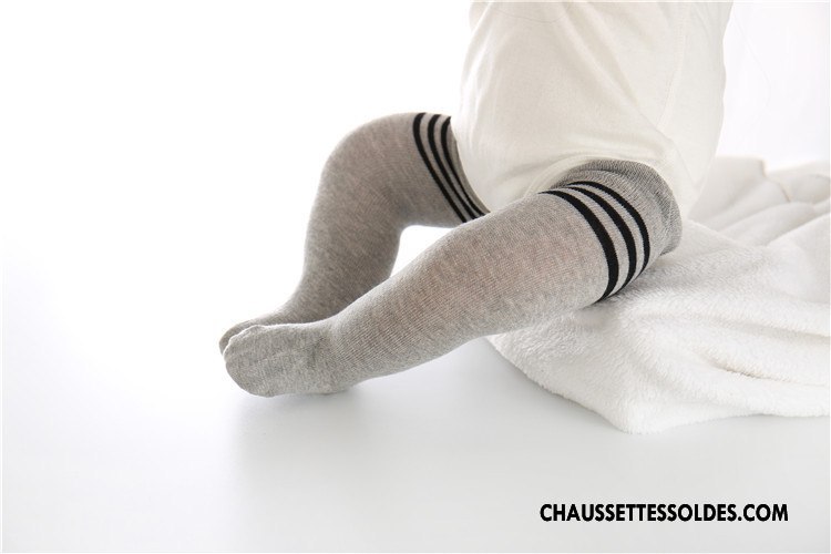 Chaussettes Longues Fille Printemps Coton Bio L'automne Bébé Le Nouveau 100% Coton Rose
