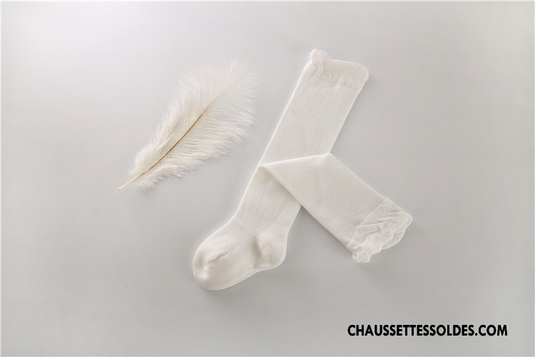 Chaussettes Longues Fille Printemps Enfant Bouche Libre L'automne Coton Bio Bébé Violet