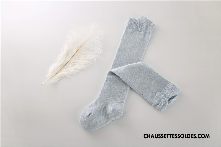 Chaussettes Longues Fille Printemps Enfant Bouche Libre L'automne Coton Bio Bébé Violet