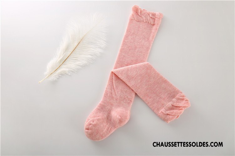 Chaussettes Longues Fille Printemps Enfant Bouche Libre L'automne Coton Bio Bébé Violet