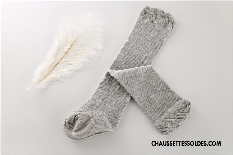 Chaussettes Longues Fille Printemps Enfant Bouche Libre L'automne Coton Bio Bébé Violet