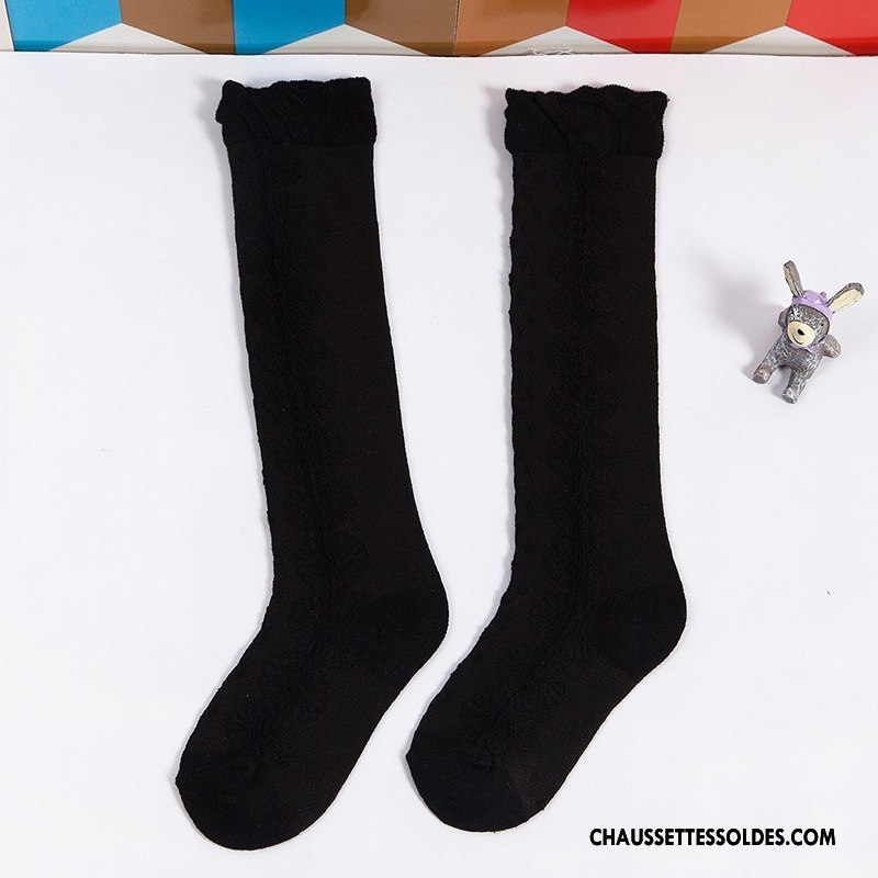 Chaussettes Longues Fille Printemps Enfant Flocon De Neige Coton Bio Été Bébé Bleu