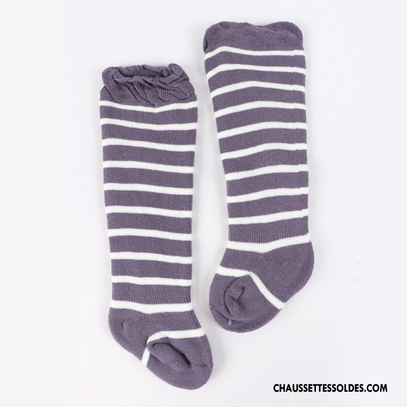 Chaussettes Longues Fille Renforcé Bébé Le Nouveau Terry L'automne Coton Bio Rose