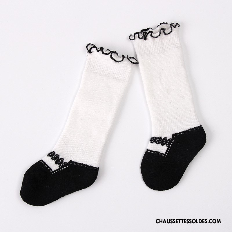 Chaussettes Longues Fille Renforcé Enfant Terry 100% Coton Nouvelles Arrivées Danse Rose