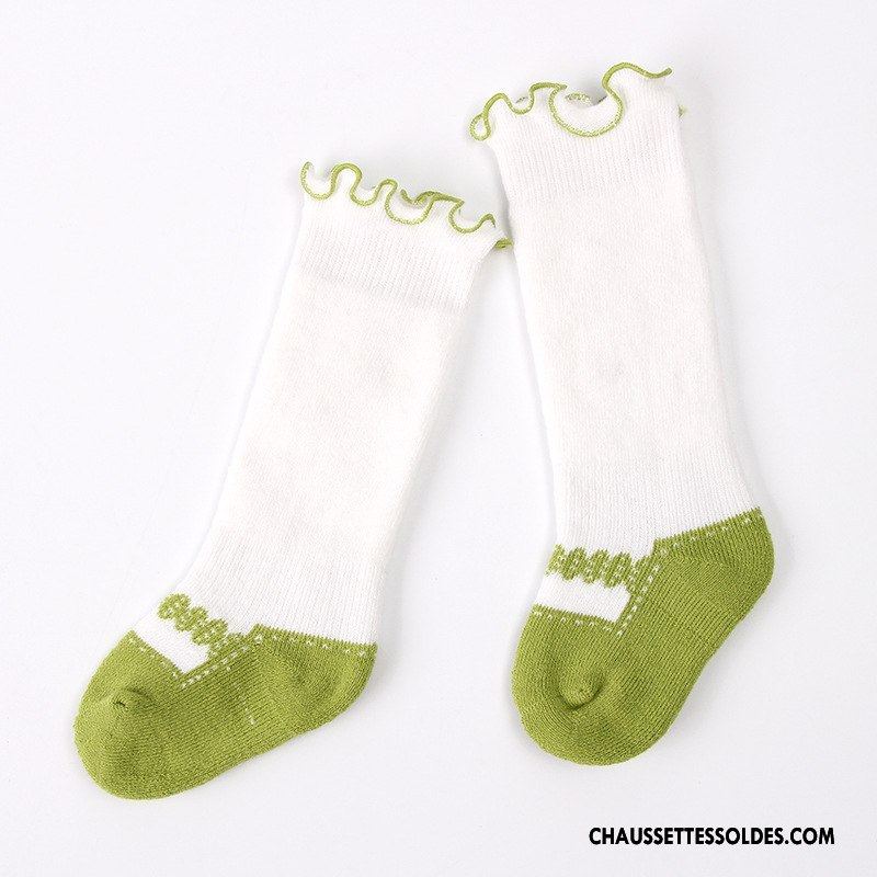 Chaussettes Longues Fille Renforcé Enfant Terry 100% Coton Nouvelles Arrivées Danse Rose