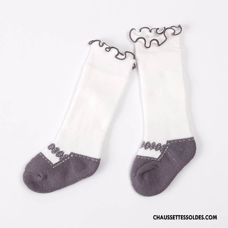 Chaussettes Longues Fille Renforcé Enfant Terry 100% Coton Nouvelles Arrivées Danse Rose