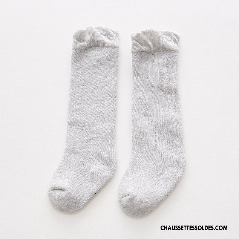 Chaussettes Longues Fille Thermiques Bébé Nouveau Hiver Milieu Enfant Blanc